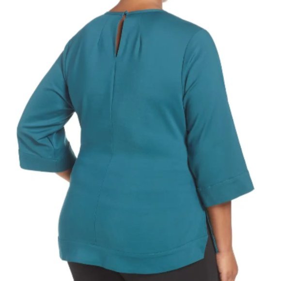 EUC Plus Size Melissa Mccarthy Seven Tie Front Blouse  - Size 2X - Picture 3 of 15